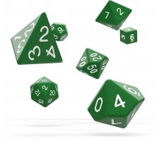 Oakie Doakie Dice Set RPG Solid: Green (7 stuks)