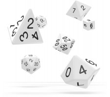 Oakie Doakie Dice Set RPG Solid: White (7 stuks)