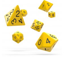 Oakie Doakie Dice Set RPG Solid: Yellow (7 stuks)