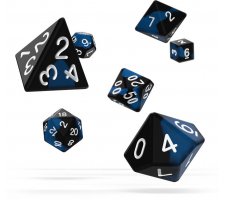 Oakie Doakie Dice Set RPG Glow in the Dark: Deep Ocean (7 stuks)