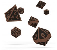 Oakie Doakie Dice Set RPG Metal: Steampunk (7 stuks)