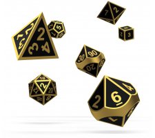 Oakie Doakie Dice Set RPG Metal: Alchemy Gold (7 stuks)