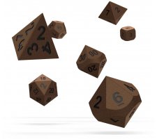 Oakie Doakie RPG Metal Dice Set: Brasstige (7 pieces)