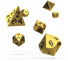 Oakie Doakie Dice Set RPG Metal: Aurym (7 stuks)