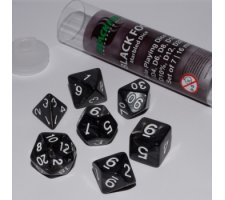 Role Playing Dice Set Black Fog (7-delig)