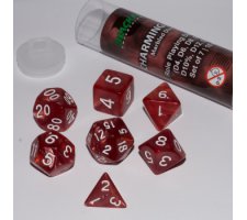 Role Playing Dice Set Charming Red (7-delig)