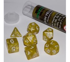 Role Playing Dice Set Flash Yellow (7-delig)