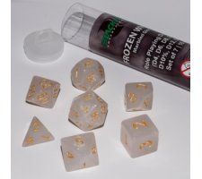 Role Playing Dice Set Frozen White (7-delig)