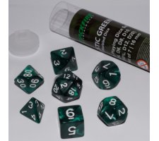 Role Playing Dice Set Mystic Green (7-part)