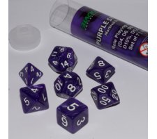 Role Playing Dice Set Purple Strike (7-delig)