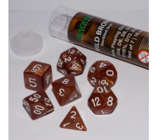 Role Playing Dice Set Wild Brown (7-delig)