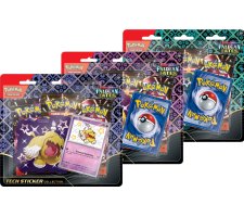 Pokemon - Scarlet & Violet Paldean Fates Tech Sticker Blister (set van 3)