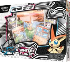 Pokemon - Scarlet & Violet Black Bolt and White Flare Illustration Collection: Victini