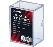 Ultra Pro - 2-Piece 100-Count Storage Box: Clear