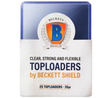 Beckett Shield - Top Loaders: 35pt Clear (25 pieces)