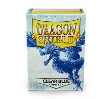 Dragon Shield Sleeves Matte Clear Blue (100 stuks)
