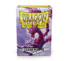 Dragon Shield Sleeves Matte Clear Purple (100 stuks)