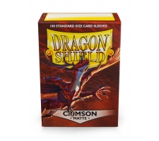 Dragon Shield Sleeves Matte Crimson (100 stuks)