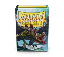 Dragon Shield Sleeves Matte Green (100 stuks)