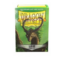 Dragon Shield Sleeves Matte Lime (100 stuks)