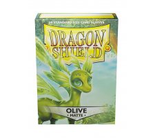 Dragon Shield Sleeves Matte Olive (60 stuks)