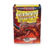 Dragon Shield Sleeves Matte Red (100 stuks)