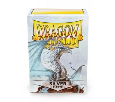 Dragon Shield Sleeves Matte Silver (100 stuks)