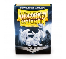 Dragon Shield Sleeves Matte White (60 stuks)