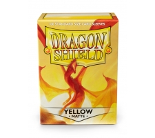 Dragon Shield Sleeves Matte Yellow (100 stuks)