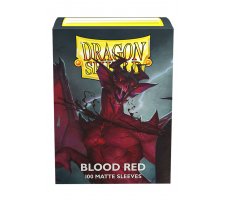 Dragon Shield Sleeves Matte Blood Red (100 pieces)