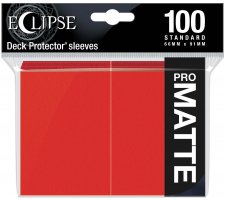 Eclipse Matte Deck Protectors Apple Red (100 pieces)