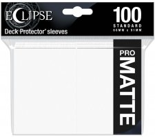 Eclipse Matte Deck Protectors Arctic White (100 pieces)