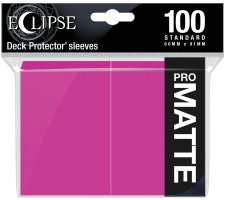 Eclipse Matte Deck Protectors Hot Pink (100 pieces)