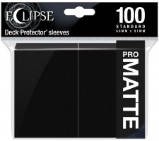 Eclipse Matte Deck Protectors Jet Black (100 pieces)