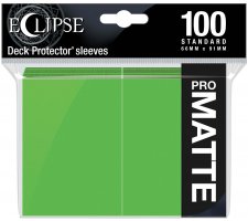 Eclipse Matte Deck Protectors Lime Green (100 pieces)