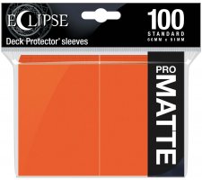 Eclipse Matte Deck Protectors Pumpkin Orange (100 stuks)