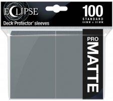 Eclipse Matte Deck Protectors Smoke Grey (100 pieces)