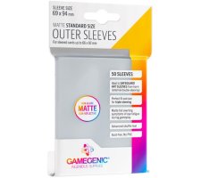 Gamegenic - Outer Sleeves Matte: Clear (50 stuks)