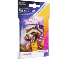 Gamegenic - Marvel Champions Fine Art Sleeves: Rocket Raccoon (50 stuks)