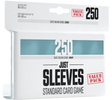 Just Sleeves - Standard Card Game Sleeves Value Pack: Clear (250 pieces)