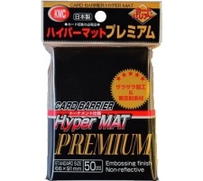 KMC Sleeves Hyper Matte Premium Black (50 stuks)