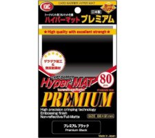 KMC Sleeves Hyper Matte Premium Black (80 stuks)