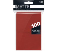 Deck Protectors Matte Red (100 pieces)