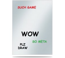 Deck Protector Covers Memes: WOW (50 pieces)