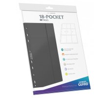 Ultimate Guard - 18 Pocket Pages Side Loading: Grey (10 stuks)