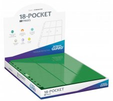 Ultimate Guard 18 Pocket Pages Side Loading Green (50 stuks)