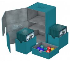 Ultimate Guard Twin Flip'n'Tray Deck Case 160+ XenoSkin Petrol Blue