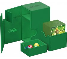 Ultimate Guard Flip'n'Tray Deck Case 80+ XenoSkin Monocolor Green
