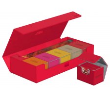 Ultimate Guard SuperHive Flip Case 550+ Monocolor Red