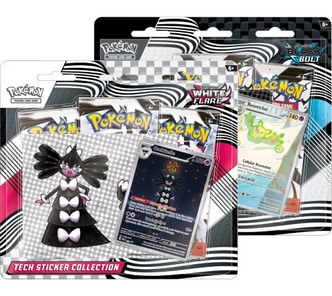 Pokemon - Scarlet & Violet Black Bolt and White Flare Tech Sticker Blister (set van 2)